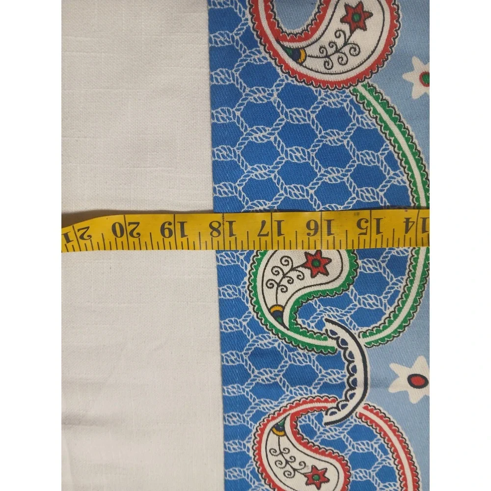PM Lar Portugal Cotton Tea Towel Blue Sardine Tile Print Kitchen Dish Cloth
